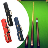 Pool Cue Sticks Bag 1/2 Cue Case Portable Wear Resistant Hold 3 Butt 4 Shaft Black