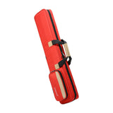 Pool Cue Sticks Bag 1/2 Cue Case Portable Wear Resistant Hold 3 Butt 4 Shaft Red