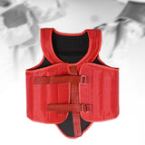 Karate Chest Protector for Adults Rib Shield for Sanda Heavy Punching Boxing Red