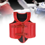 Karate Chest Protector for Adults Rib Shield for Sanda Heavy Punching Boxing Red