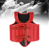 Karate Chest Protector for Adults Rib Shield for Sanda Heavy Punching Boxing Red