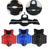 Karate Chest Protector for Adults Rib Shield for Sanda Heavy Punching Boxing Red