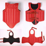 Karate Chest Protector for Adults Rib Shield for Sanda Heavy Punching Boxing Red