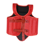 Karate Chest Protector for Adults Rib Shield for Sanda Heavy Punching Boxing Red