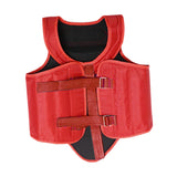 Karate Chest Protector for Adults Rib Shield for Sanda Heavy Punching Boxing Red