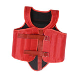 Karate Chest Protector for Adults Rib Shield for Sanda Heavy Punching Boxing Red