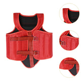 Karate Chest Protector for Adults Rib Shield for Sanda Heavy Punching Boxing Red