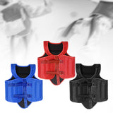 Karate Chest Protector for Adults Rib Shield for Sanda Heavy Punching Boxing Red