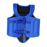 Karate Chest Protector for Adults Rib Shield for Sanda Heavy Punching Boxing Blue