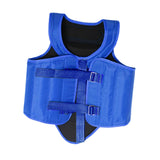 Karate Chest Protector for Adults Rib Shield for Sanda Heavy Punching Boxing Blue