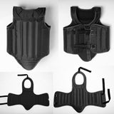 Karate Chest Protector for Adults Rib Shield for Sanda Heavy Punching Boxing Black