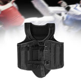 Karate Chest Protector for Adults Rib Shield for Sanda Heavy Punching Boxing Black