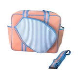 Pickleball Bag Tennis Racket Bag Racquet Carrying Bag Lightweight Tennis Bag Pink and Blue