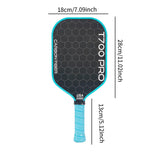 Pickleball Paddle Ergonomic Lightweight Training for Indoor Practice Playing Blue