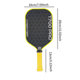 Pickleball Paddle Ergonomic Lightweight Training for Indoor Practice Playing Yellow