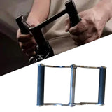 Maxbell V Bar Row Landmine Handle Attachment Double D Handle for Deadlift Hamstrings Dipping Bright