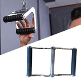 Maxbell V Bar Row Landmine Handle Attachment Double D Handle for Deadlift Hamstrings Dipping Bright