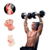 Maxbell Silicone Patellar Band Patella Stabilizer Strap for Squats Training Exercise White