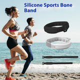 Maxbell Silicone Patellar Band Patella Stabilizer Strap for Squats Training Exercise White