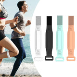 Maxbell Silicone Patellar Band Patella Stabilizer Strap for Squats Training Exercise White