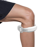 Maxbell Silicone Patellar Band Patella Stabilizer Strap for Squats Training Exercise White