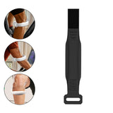 Maxbell Silicone Patellar Band Patella Stabilizer Strap for Squats Training Exercise Black