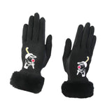 1 Pair of Golf Gloves Winter Training Gloves Mitts for Fishing Biking Hiking Black 18