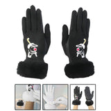 1 Pair of Golf Gloves Winter Training Gloves Mitts for Fishing Biking Hiking Black 18