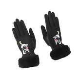 1 Pair of Golf Gloves Winter Training Gloves Mitts for Fishing Biking Hiking Black 19