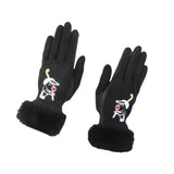 1 Pair of Golf Gloves Winter Training Gloves Mitts for Fishing Biking Hiking Black 21