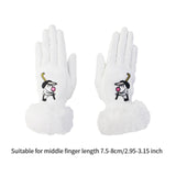 1 Pair of Golf Gloves Winter Training Gloves Mitts for Fishing Biking Hiking White 20