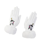 1 Pair of Golf Gloves Winter Training Gloves Mitts for Fishing Biking Hiking White 20