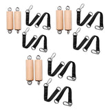 Maxbell Pull up Handles Wooden Bar Cable Machine Handles for Fitness Deadlift Rowing 40mm Diameter