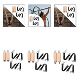 Maxbell Pull up Handles Wooden Bar Cable Machine Handles for Fitness Deadlift Rowing 40mm Diameter