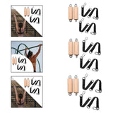 Maxbell Pull up Handles Wooden Bar Cable Machine Handles for Fitness Deadlift Rowing 40mm Diameter