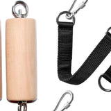 Maxbell Pull up Handles Wooden Bar Cable Machine Handles for Fitness Deadlift Rowing 40mm Diameter