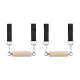 Maxbell Pull up Handles Wooden Bar Cable Machine Handles for Fitness Deadlift Rowing 50mm Diameter