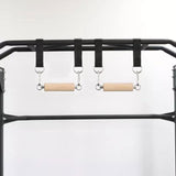 Maxbell Pull up Handles Wooden Bar Cable Machine Handles for Fitness Deadlift Rowing 50mm Diameter