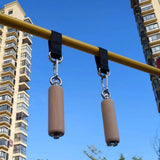 Maxbell Pull up Handles Wooden Bar Cable Machine Handles for Fitness Deadlift Rowing 50mm Diameter