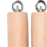 Maxbell Pull up Handles Wooden Bar Cable Machine Handles for Fitness Deadlift Rowing 58mm Diameter