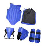 Taekwondo Protector Gear Boxing Body Protector Chest Guard for Sanda Sports Blue