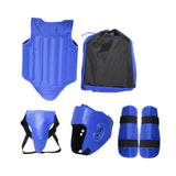 Taekwondo Protector Gear Boxing Body Protector Chest Guard for Sanda Sports Blue