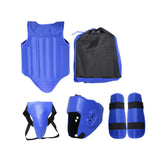 Taekwondo Protector Gear Boxing Body Protector Chest Guard for Sanda Sports Blue