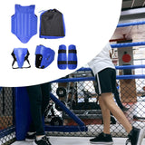 Taekwondo Protector Gear Boxing Body Protector Chest Guard for Sanda Sports Blue