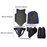 Taekwondo Protector Gear Boxing Body Protector Chest Guard for Sanda Sports Black