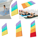 Folding Exercise Mat Workout Home for Women Pilates Mat Aerobics Balance Pad Tri Fold Mat