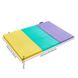 Folding Exercise Mat Workout Home for Women Pilates Mat Aerobics Balance Pad Tri Fold Mat