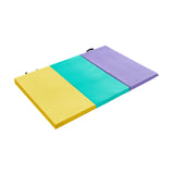 Folding Exercise Mat Workout Home for Women Pilates Mat Aerobics Balance Pad Tri Fold Mat