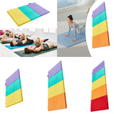 Folding Exercise Mat Workout Home for Women Pilates Mat Aerobics Balance Pad Tri Fold Mat