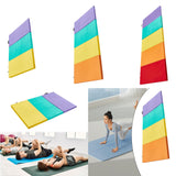 Folding Exercise Mat Workout Home for Women Pilates Mat Aerobics Balance Pad Tri Fold Mat